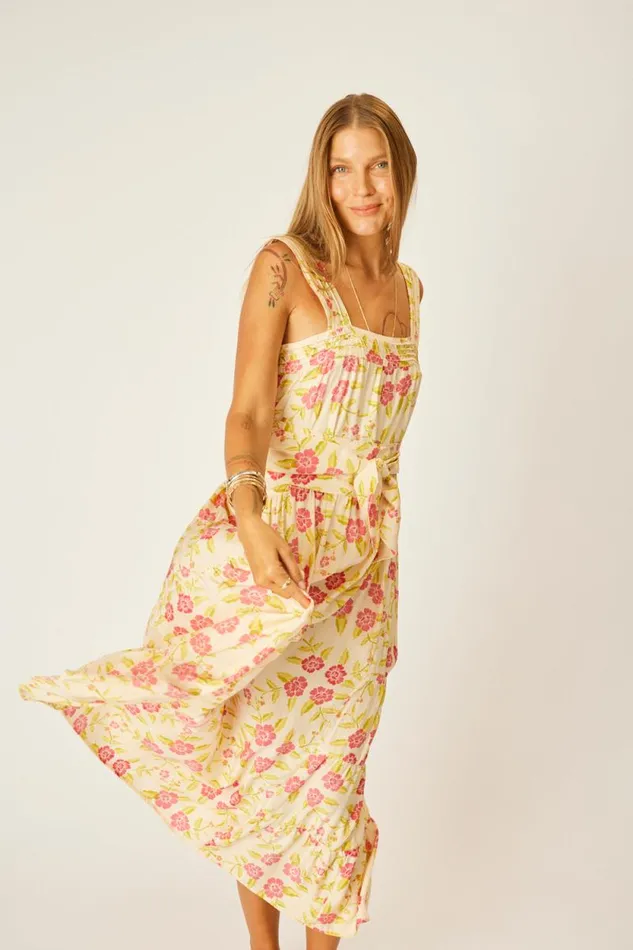 Women Natalie Martin Dresses Jasmine Maxi Prairie Dusty Crimson