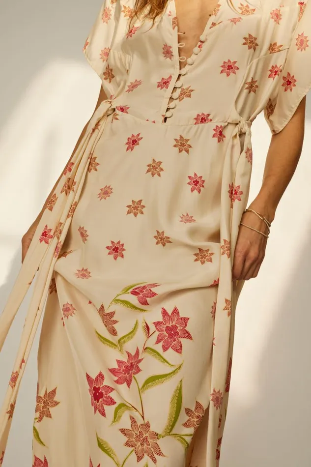 Women Natalie Martin Dresses Monica Dress Starflower Cream