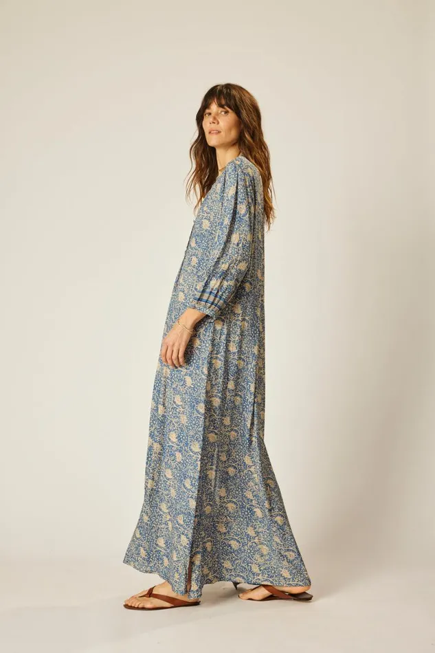 Women Natalie Martin Dresses Sammie Maxi Water Lily Blue