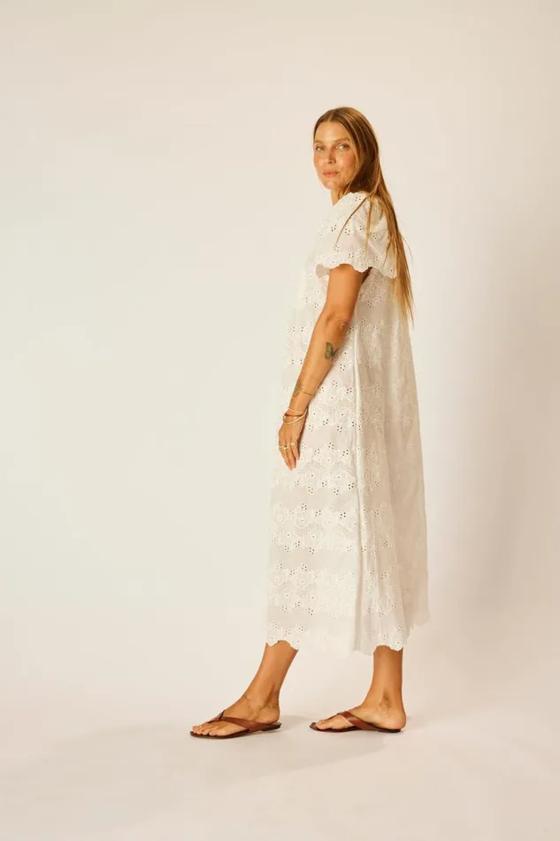 Women Natalie Martin Dresses Sienna Dress Geranium Milk