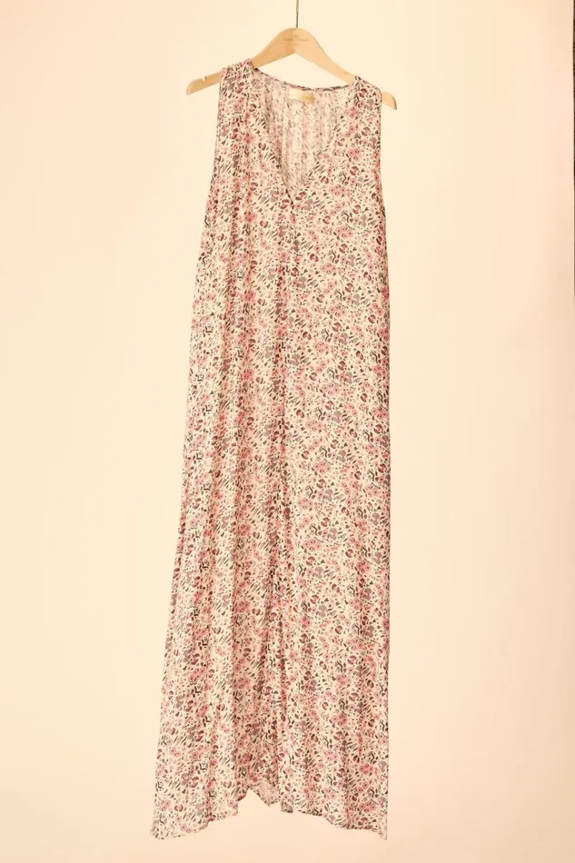 Women Natalie Martin Dresses Tova Maxi Petite Fleur Rose
