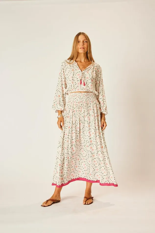 Women Natalie Martin Tops Amelia Top Pinwheel Cotton
