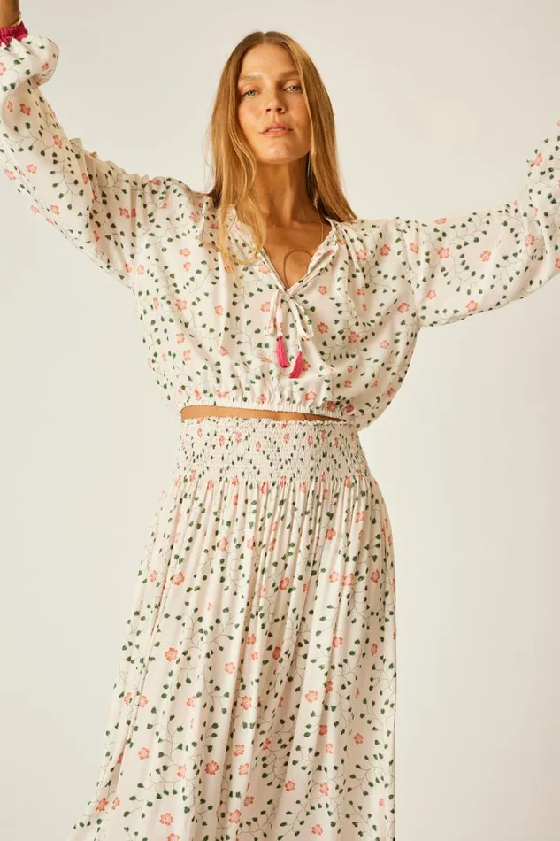 Women Natalie Martin Tops Amelia Top Pinwheel Cotton