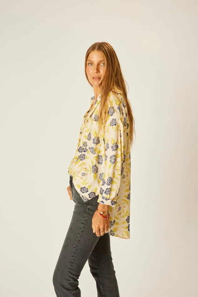 Women Natalie Martin Tops Jennifer Shirt Prairie Indigo