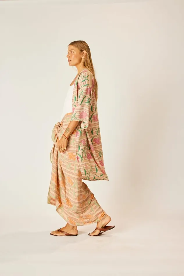 Women Natalie Martin Tops Lennon Kimono Chamomile Rose