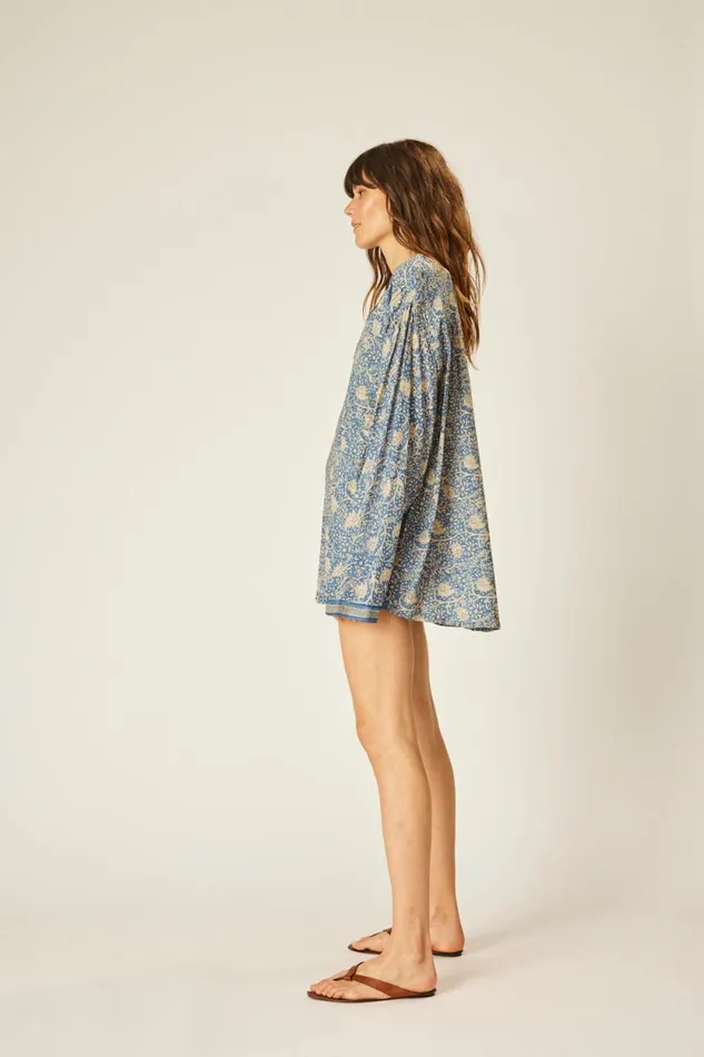 Women Natalie Martin Tops Ryan Shirt Water Lily Blue