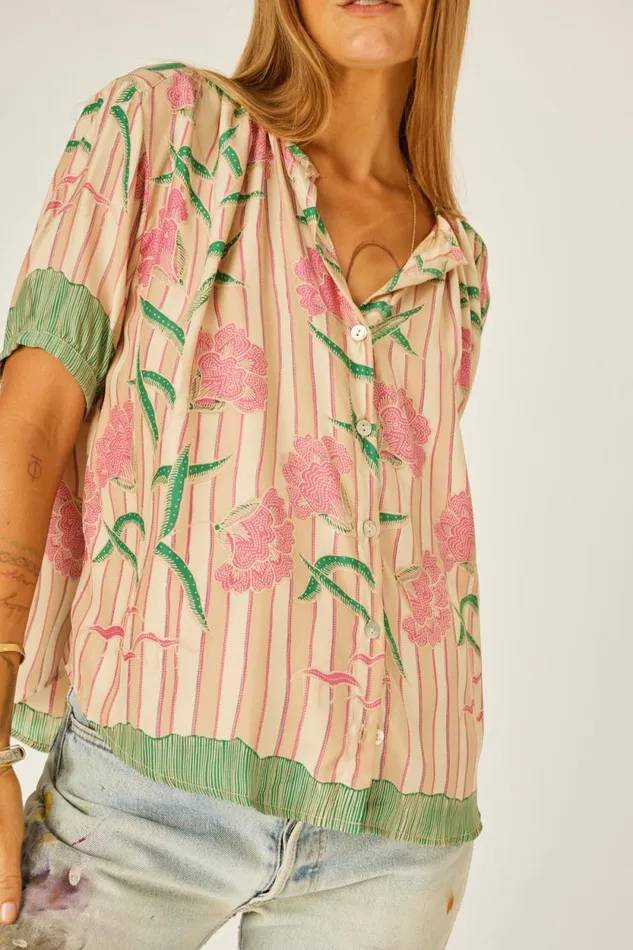 Women Natalie Martin Tops Violet Top Chamomile Rose