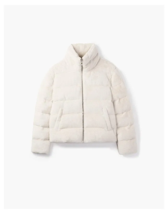 Women Noize MARINA Short Length Faux Fur Coat Off White Madewell Jackets Women Noize MARINA Short Length Faux Fur Coat Off White Madewell Jackets