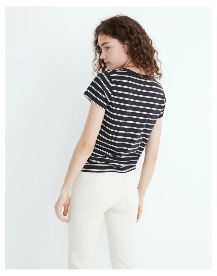 Women Northside Vintage Tee In Oxley Stripe Antique Cream Madewell Tees Women Northside Vintage Tee In Oxley Stripe Antique Cream Madewell Tees