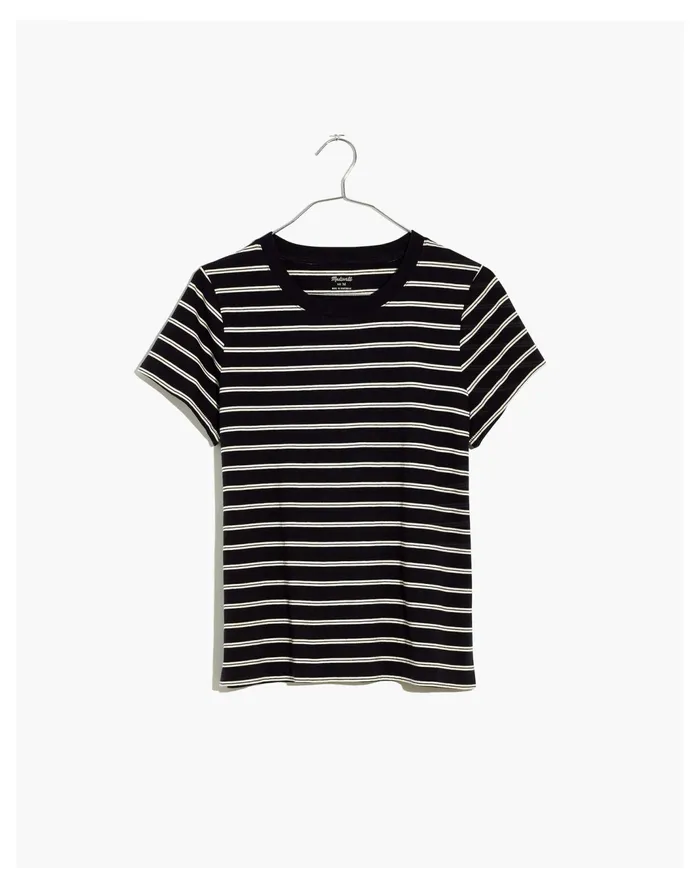 Women Northside Vintage Tee In Oxley Stripe Antique Cream Madewell Tees Women Northside Vintage Tee In Oxley Stripe Antique Cream Madewell Tees