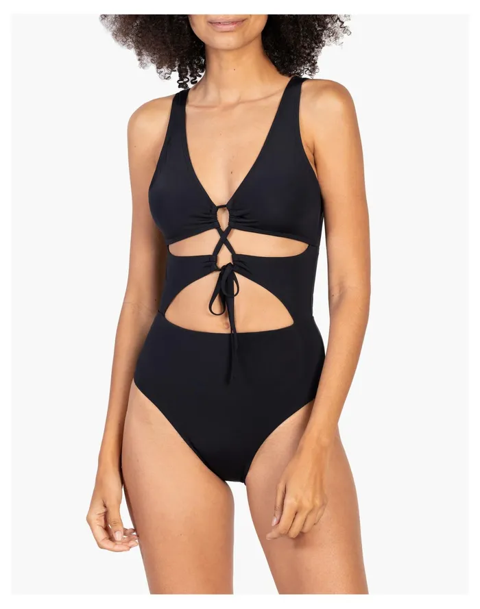 Women Novel Swim Raven 2Become1 Piece Jet Black Madewell Swim