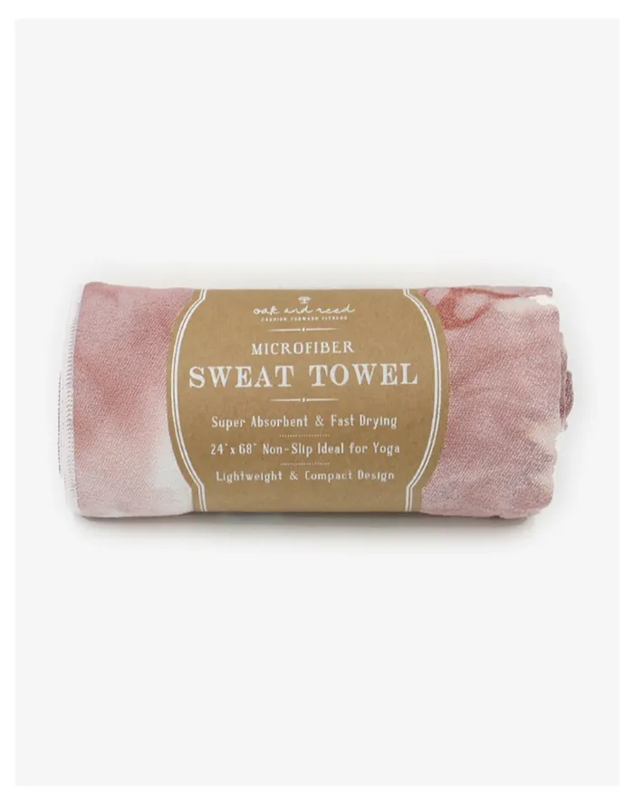 Women Oak And Reed Tie Dye Microfiber Yoga Towel Pink Multi Madewell MWL Athleisure