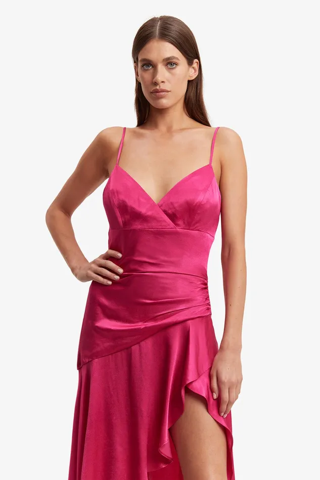 Women Occasion Dresses Bardot Sorella Midi Dress In Magenta Magenta Women Occasion Dresses Bardot Sorella Midi Dress In Magenta Magenta