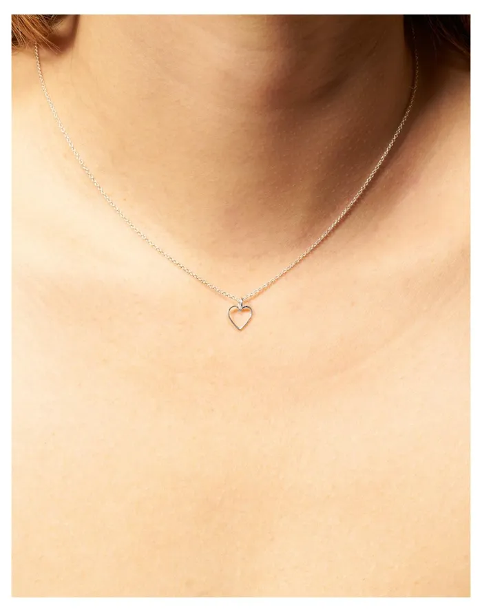 Women Odette New York Heart Necklace Silver Madewell Necklaces Women Odette New York Heart Necklace Silver Madewell Necklaces