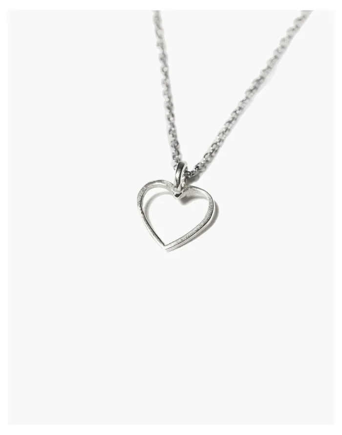 Women Odette New York Heart Necklace Silver Madewell Necklaces Women Odette New York Heart Necklace Silver Madewell Necklaces