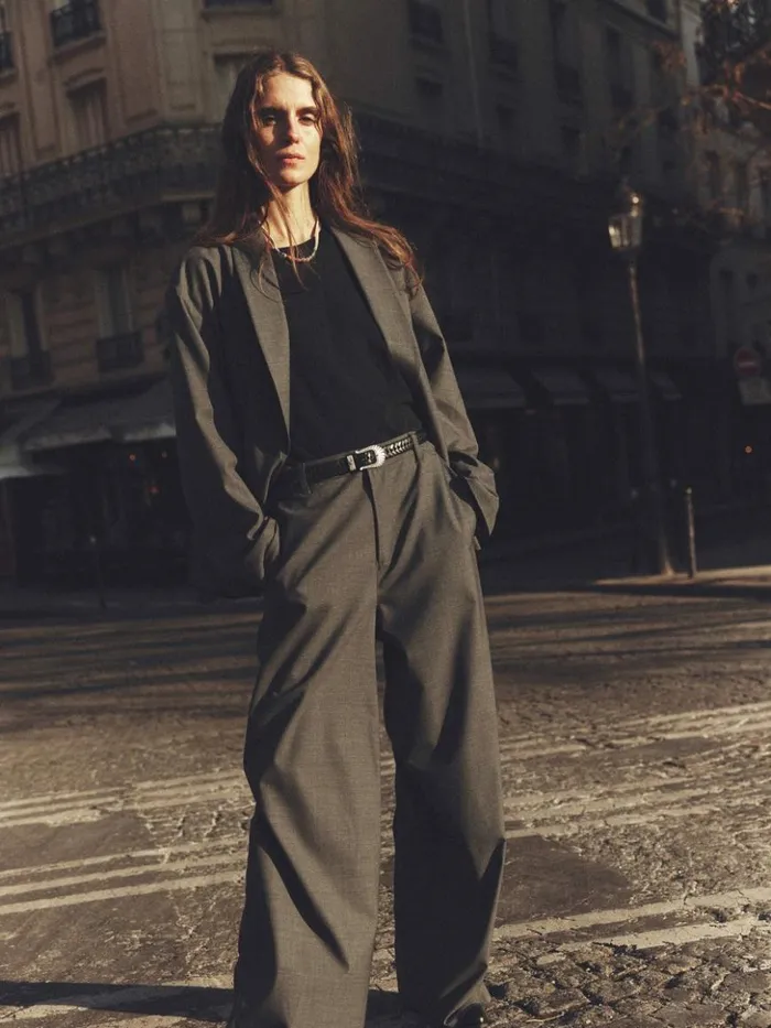 Women Pants and Jumpsuits Xirena Charcoal Melange Portlyn Pant