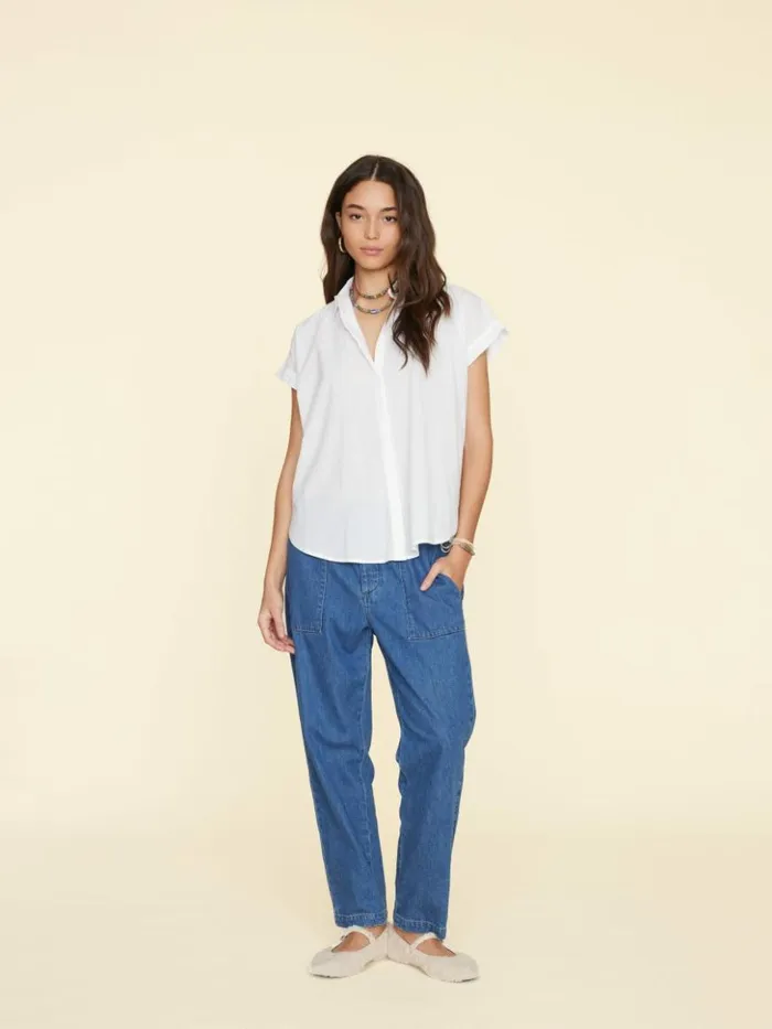 Women Pants and Jumpsuits Xirena Deep Indigo Mercer Denim Pant
