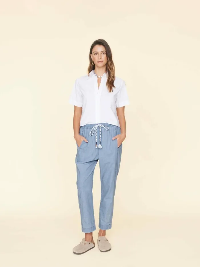 Women Pants and Jumpsuits Xirena Dusty Blue Draper Pant