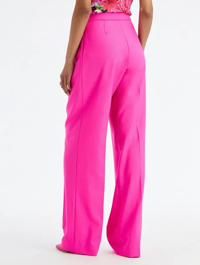 Women Pants and Skirts Oscar De La Renta Wide Leg Suiting Pant Fuchsia Women Pants and Skirts Oscar De La Renta Wide Leg Suiting Pant Fuchsia