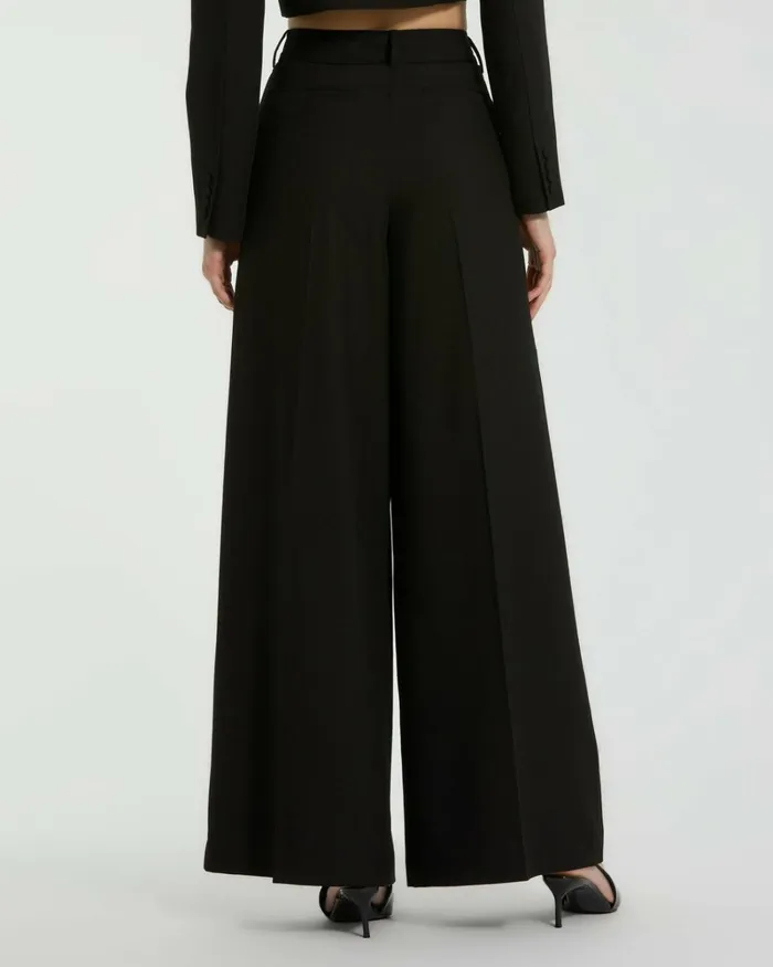 Women Pants Mac Duggal The MACkenzie Wide Leg Trouser 8211 FINAL SALE Black