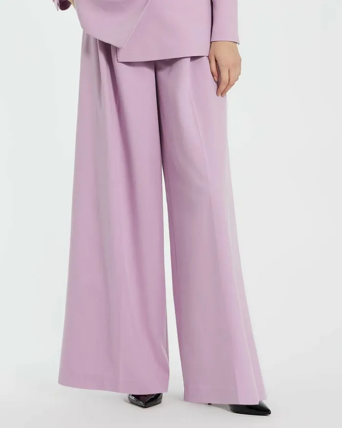 Women Pants Mac Duggal The MACkenzie Wide Leg Trouser 8211 FINAL SALE Orchid
