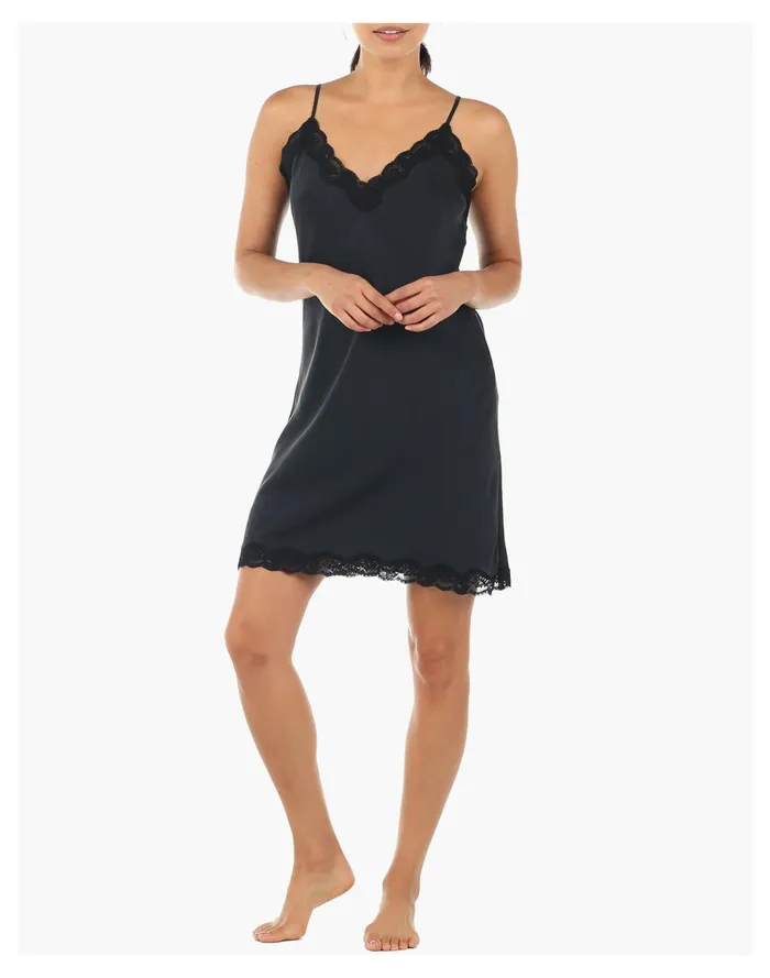 Women Papinelle Sleepwear Silk Lace Slip Black Madewell Pajamas Women Papinelle Sleepwear Silk Lace Slip Black Madewell Pajamas