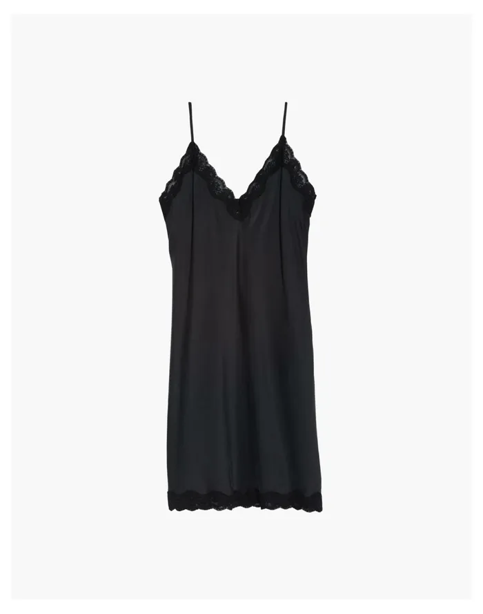 Women Papinelle Sleepwear Silk Lace Slip Black Madewell Pajamas Women Papinelle Sleepwear Silk Lace Slip Black Madewell Pajamas