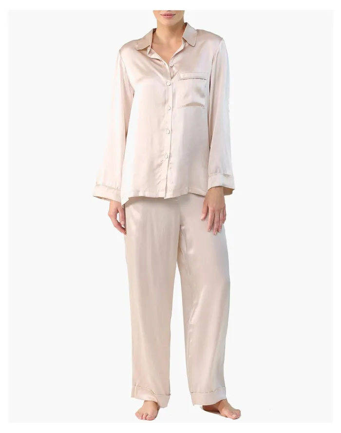 Women Papinelle Sleepwear Washable Silk Pajamas Nude Madewell Pajamas