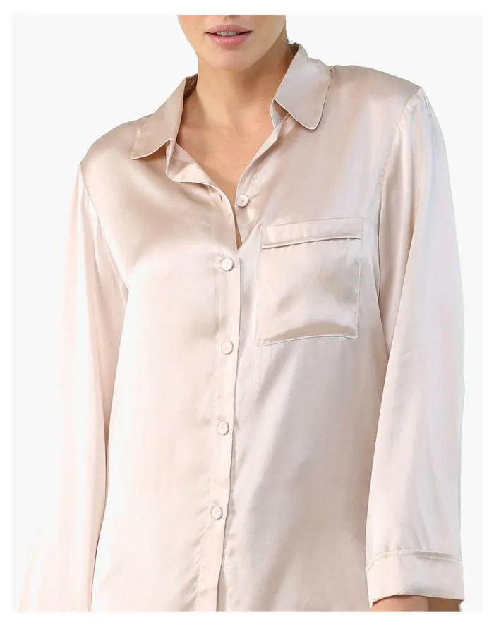 Women Papinelle Sleepwear Washable Silk Pajamas Nude Madewell Pajamas Women Papinelle Sleepwear Washable Silk Pajamas Nude Madewell Pajamas
