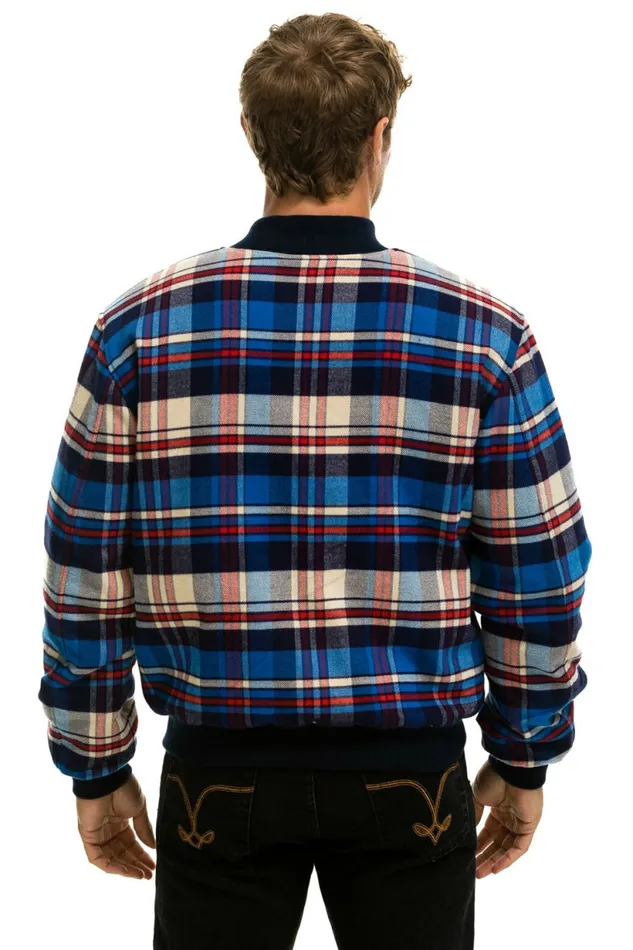 Women PLAID UNISEX VARSITY JACKET 8211 PATRIOT PLAID Aviator Nation UnisexTees Women PLAID UNISEX VARSITY JACKET 8211 PATRIOT PLAID Aviator Nation UnisexTees