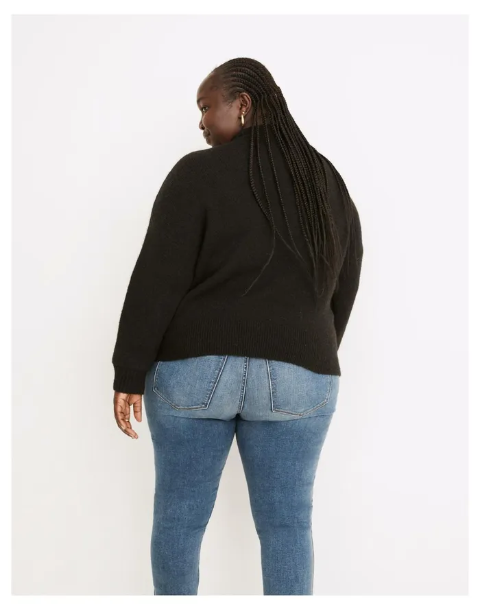 Women Plus Dillon Mockneck Pullover Sweater True Black Madewell Sweaters Women Plus Dillon Mockneck Pullover Sweater True Black Madewell Sweaters
