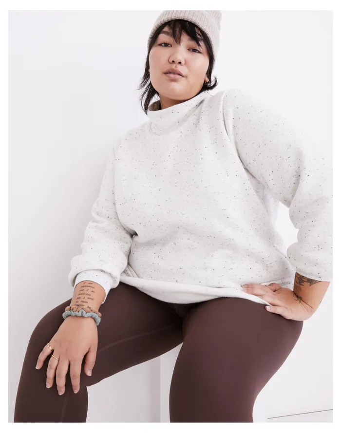 Women Plus MWL Betterterry Relaxed Turtleneck Sweatshirt Hthr Donegal Mist Madewell MWL Athleisure Women Plus MWL Betterterry Relaxed Turtleneck Sweatshirt Hthr Donegal Mist Madewell MWL Athleisure