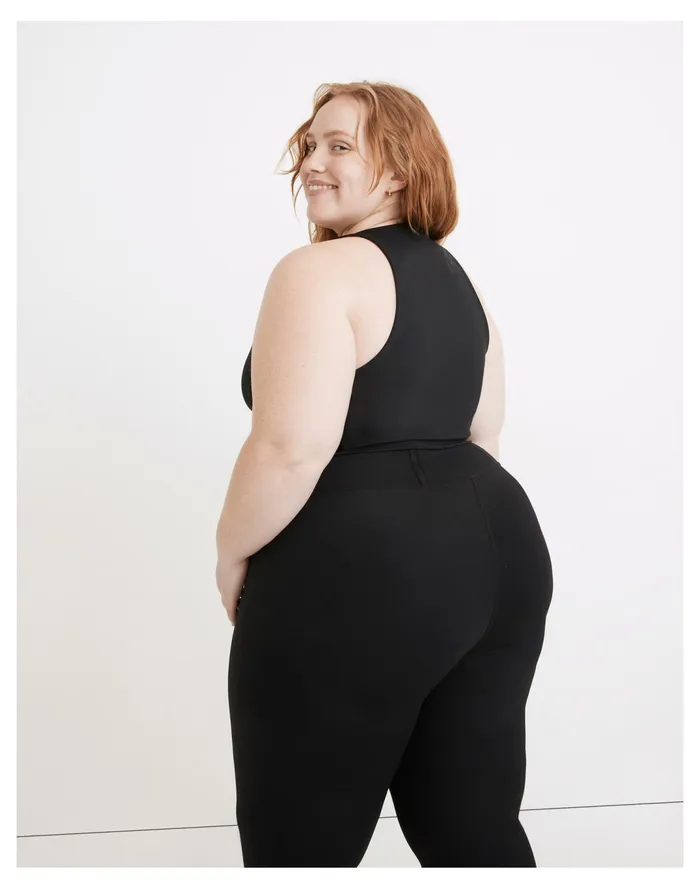 Women Plus MWL Form Racerback Crop Top True Black Madewell MWL Athleisure Women Plus MWL Form Racerback Crop Top True Black Madewell MWL Athleisure