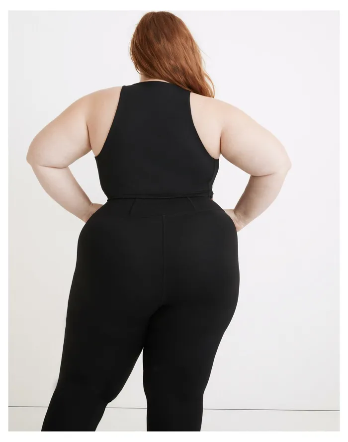 Women Plus MWL Form Racerback Crop Top True Black Madewell MWL Athleisure Women Plus MWL Form Racerback Crop Top True Black Madewell MWL Athleisure