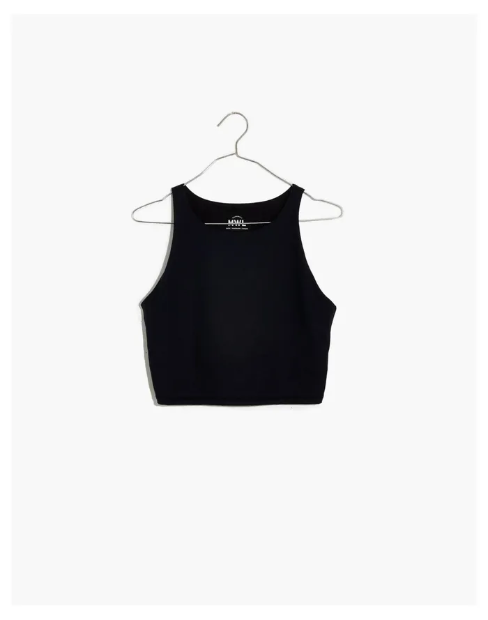 Women Plus MWL Form Racerback Crop Top True Black Madewell MWL Athleisure Women Plus MWL Form Racerback Crop Top True Black Madewell MWL Athleisure