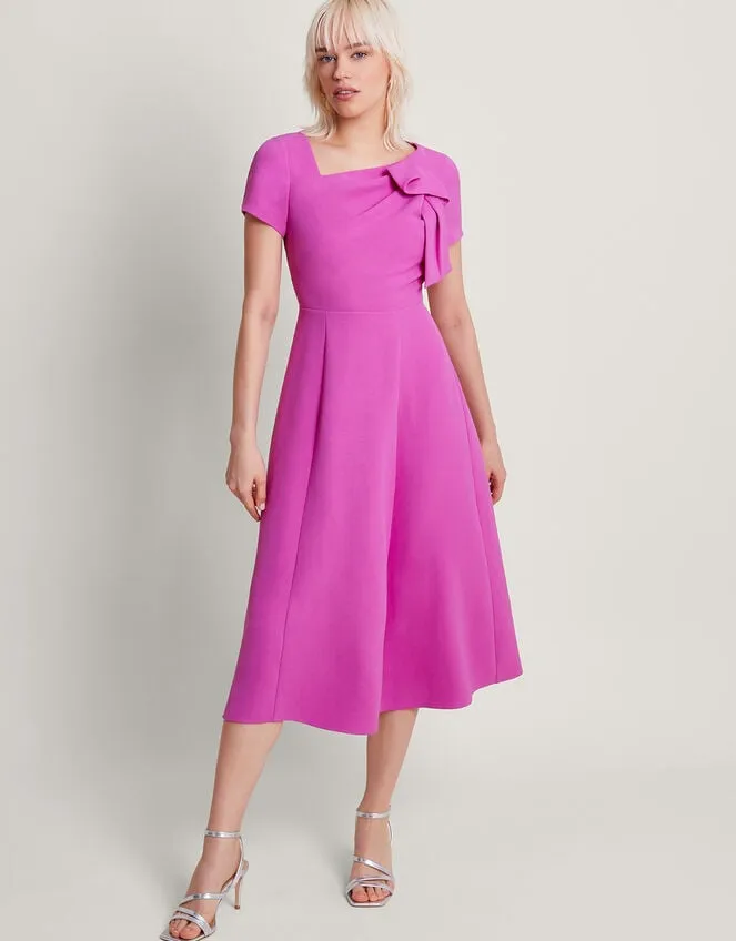 Women Poppy Flared Dress Pink Monsoon Occasionwear