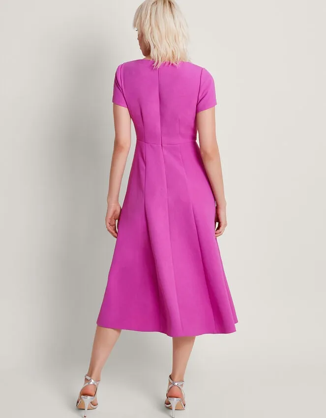 Women Poppy Flared Dress Pink Monsoon Occasionwear