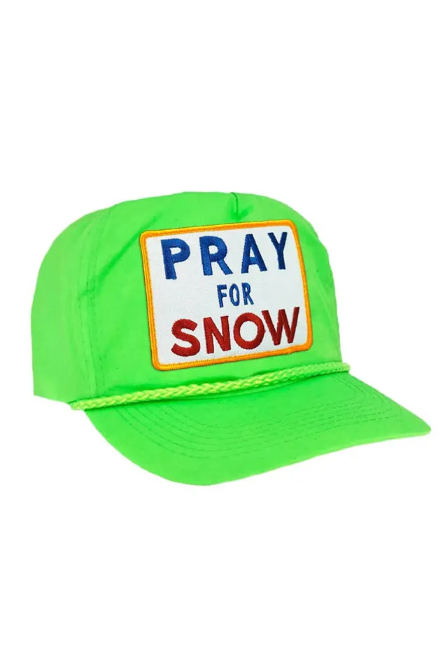 Women PRAY FOR SNOW 8211 VINTAGE NYLON TRUCKER HAT Aviator Nation TruckerHats Women PRAY FOR SNOW 8211 VINTAGE NYLON TRUCKER HAT Aviator Nation TruckerHats