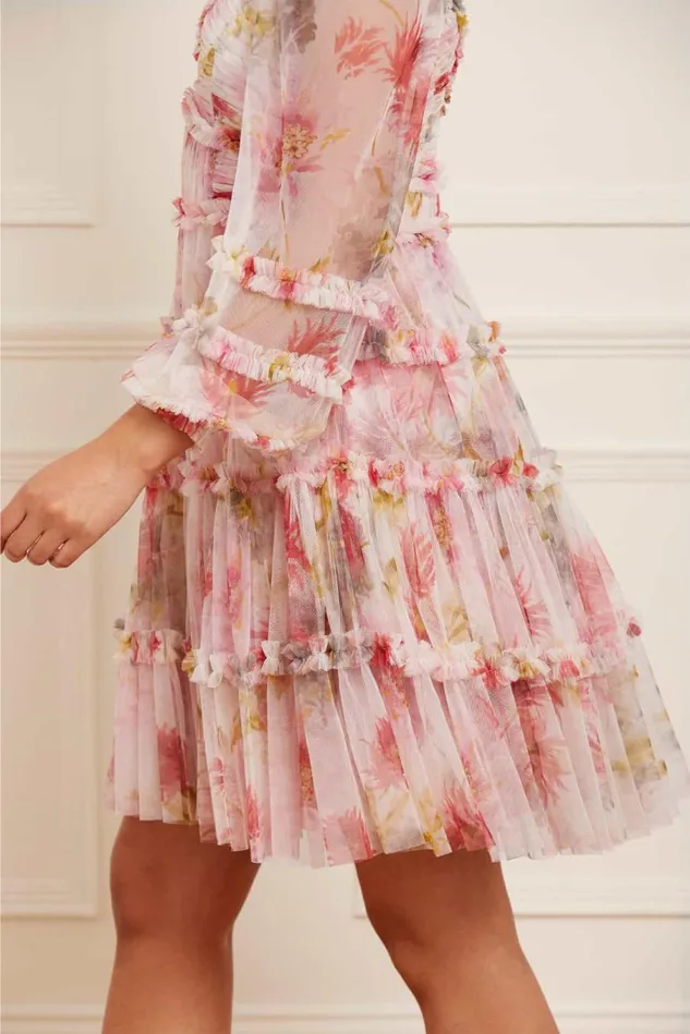 Women Printed Dresses Needle and Thread Hummingbird Iris Bloom Mini Dress Multi Women Printed Dresses Needle and Thread Hummingbird Iris Bloom Mini Dress Multi