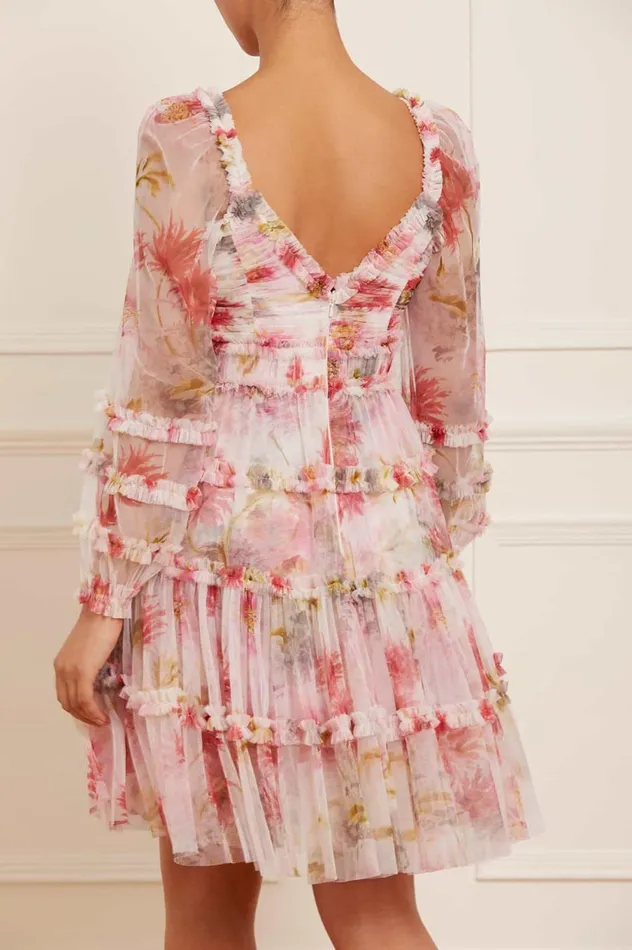 Women Printed Dresses Needle and Thread Hummingbird Iris Bloom Mini Dress Multi Women Printed Dresses Needle and Thread Hummingbird Iris Bloom Mini Dress Multi