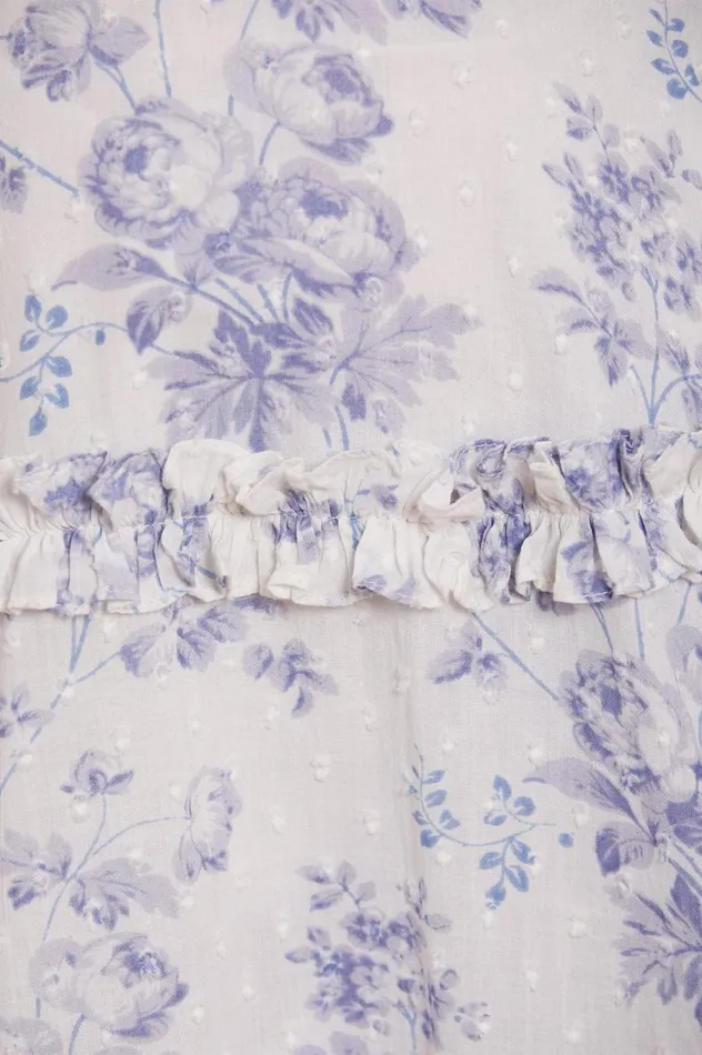 Women Printed Dresses Needle and Thread Rambling Roses Cotton Ankle Gown Multi