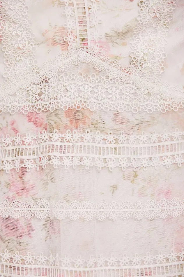 Women Printed Dresses Needle and Thread Trailing Blooms Lace Micro Mini Dress Multi Women Printed Dresses Needle and Thread Trailing Blooms Lace Micro Mini Dress Multi