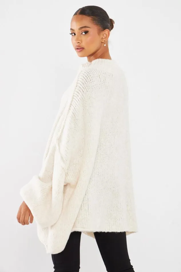 Women Pull cru Textur Col Montant Ecru Brentiny Paris Sweaters and Sweatshirts Women Pull cru Textur Col Montant Ecru Brentiny Paris Sweaters and Sweatshirts
