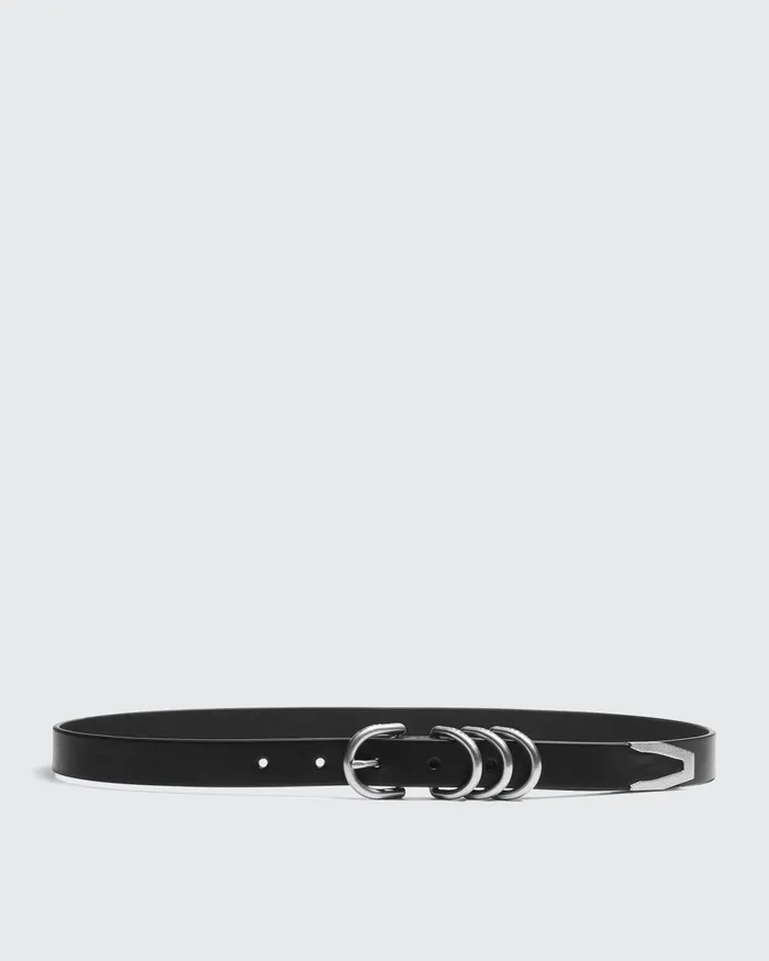 Women Rag and Bone Belts Baby Spire Hip Belt Black