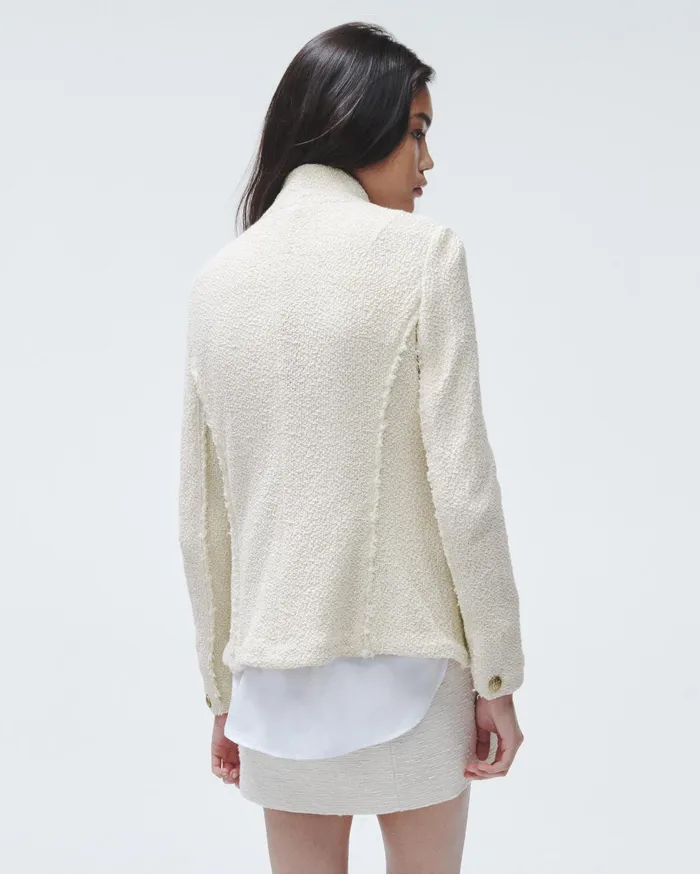 Women Rag and Bone Blazers and Vests Slade Cotton Blazer Ecru Women Rag and Bone Blazers and Vests Slade Cotton Blazer Ecru