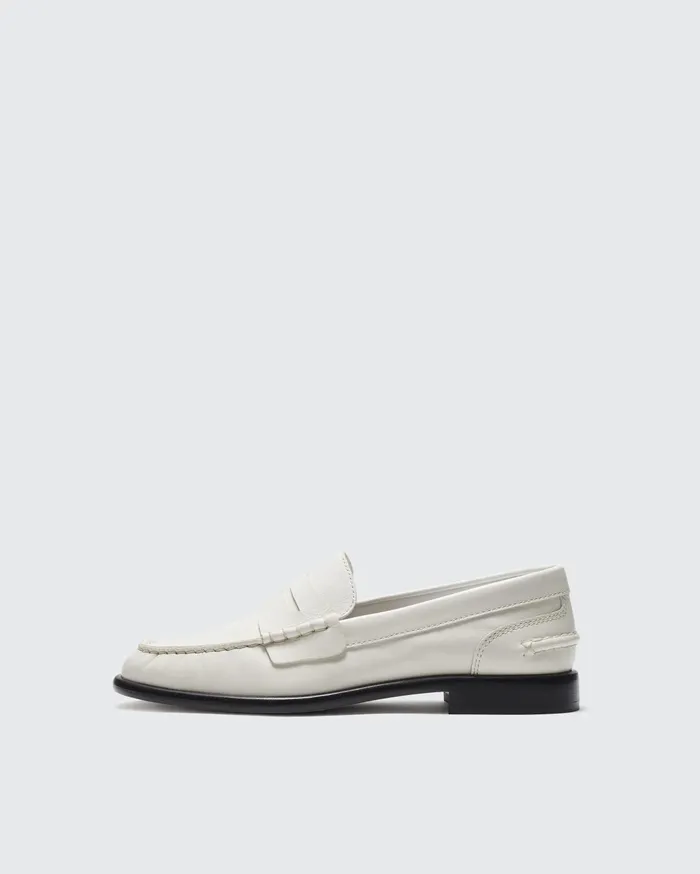 Women Rag and Bone Flats Carter Loafer Antique White