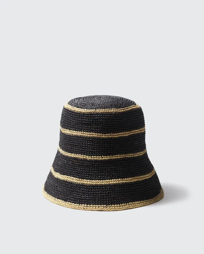 Women Rag and Bone Hats Jade Rollable Hat Black Multi