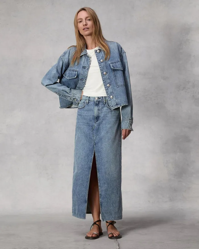 Women Rag and Bone Jeans Clara Denim Skirt Elle