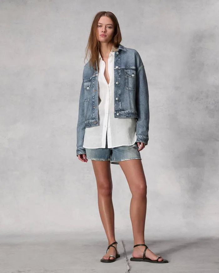 Women Rag and Bone Jeans Miramar Cropped Trucker Walker Women Rag and Bone Jeans Miramar Cropped Trucker Walker