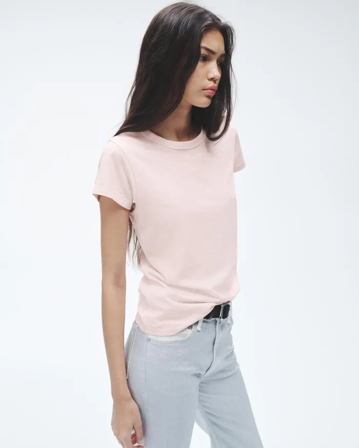 Women Rag and Bone TShirts The Slub Tee Blush Women Rag and Bone TShirts The Slub Tee Blush